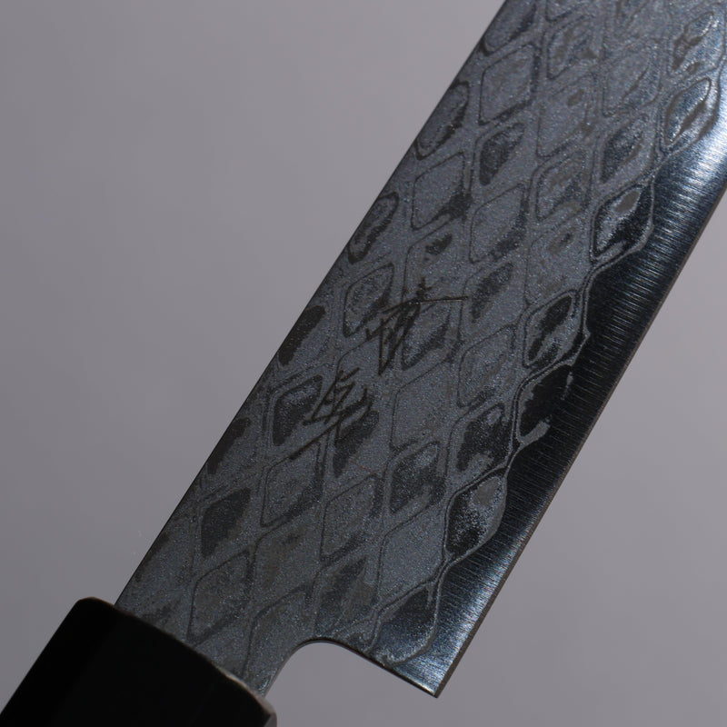 Seisuke AUS10 Miroir Croisé Kiritsuke Petty,Utilité 150mm Manipuler Bois de pakka noir - japanny-FR