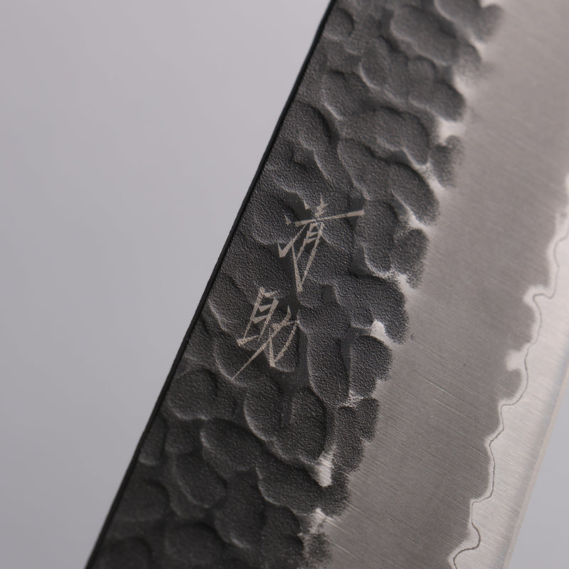 Seisuke Super Bleu Martelé Bunka 170mm Manipuler Palissandre (férule:Bois de Pakka blanc) - japanny-FR