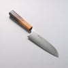 Seisuke AUS8 Coreless Santoku 180mm Manipuler Chêne brûlé - japanny-FR