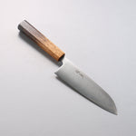 Seisuke AUS8 Coreless Santoku 180mm Manipuler Chêne brûlé - japanny-FR