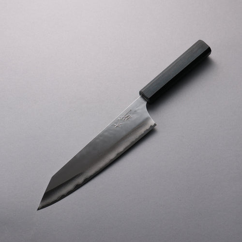 Taiki Kawamoto VG10 Légèrement martelé Gyuto 210mm Manipuler Bois de couleur indigo - japanny-FR