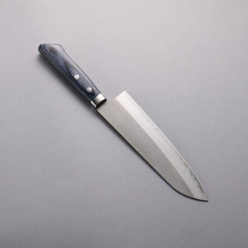 Kunihira VG1 Nashiji Gyuto 180mm Manipuler bleu marine de pakka noir - japanny-FR