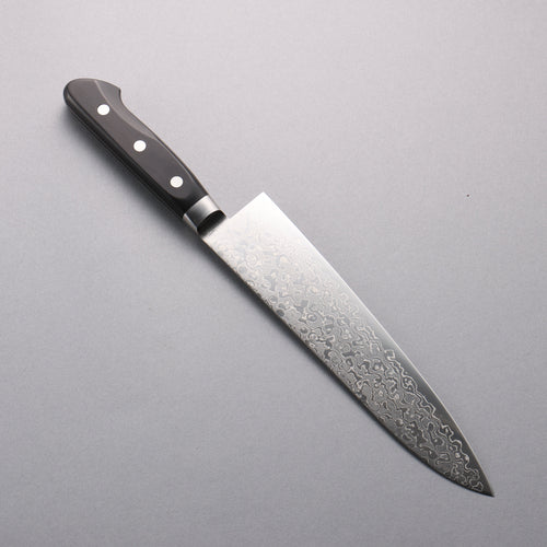 Seisuke AUS10 45 Couche de Damas Gyuto  210mm Bois de pakka noir Manipuler - japanny-FR