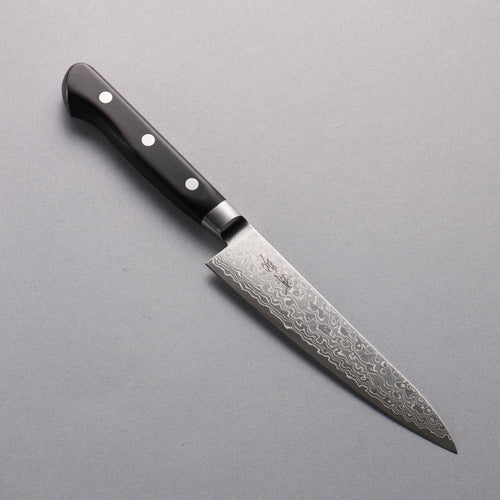 Seisuke AUS10 45 Couche de Damas Migaki Terminé Petite-utilité  135mm Bois de pakka noir Manipuler - japanny-FR