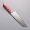 Sakai Takayuki Grand Chef Gran chef Acier suédois Santoku 180mm Micarta rouge Manipuler - japanny-FR