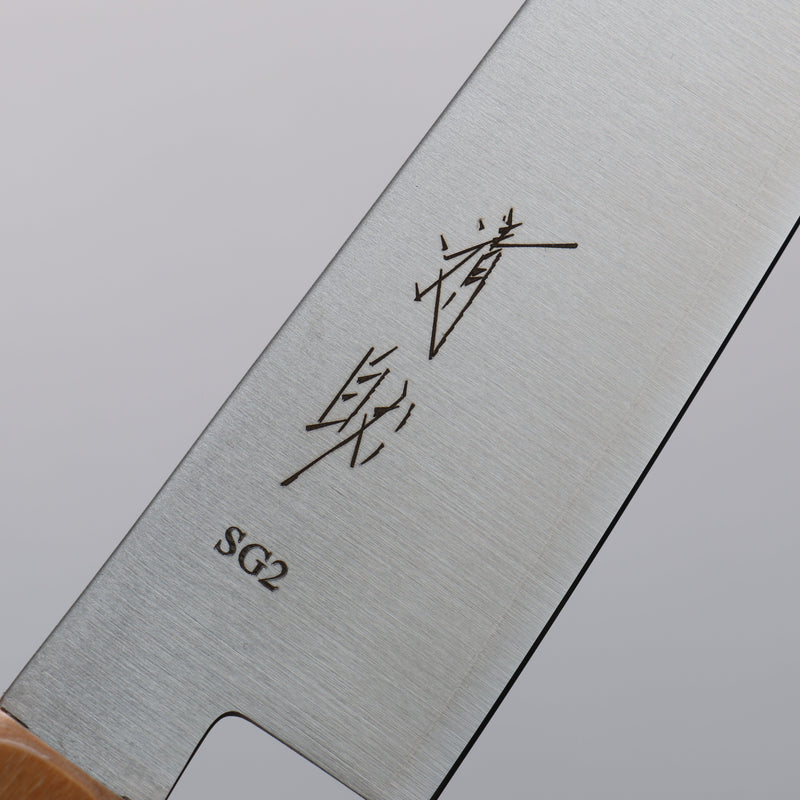 Seisuke SG2 Kiritsuke Petty,Utilité 150mm Manipuler bois blanc (avec anneau rouge) - japanny-FR