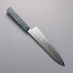 Seisuke SG2 Damas Migaki Terminé Gyuto 210mm Manipuler Bois stabilisé Bleu - japanny-FR