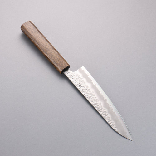 Oul Acier Blanc No.1 Martelé Gyuto 180mm Manipuler Chêne - japanny-FR