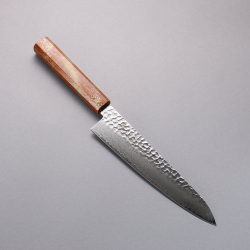 Sakai Takayuki VG10 33 Couche de Damas Gyuto  210mm Chêne vivant laqué(Seiren) Manipuler - japanny-FR