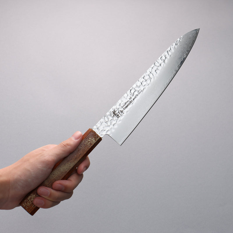 Sakai Takayuki VG10 33 Couche de Damas Gyuto  210mm Chêne vivant laqué(Seiren) Manipuler - japanny-FR