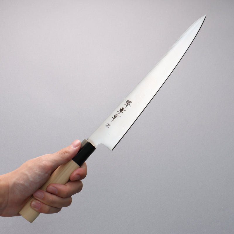 Sakai Takayuki Acier INOX Sujihiki  240mm Magnolia Manipuler - japanny-FR