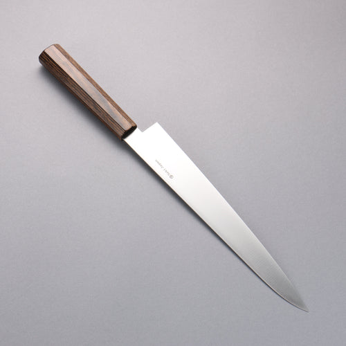 Kanetsune Ichizu VG10 Sujihiki  240mm Bois de Pakka marron Manipuler - japanny-FR