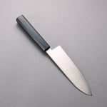 Seisuke Super Bleu Migaki Polish Terminé Santoku 180mm Laqué bleu Manipuler - japanny-FR