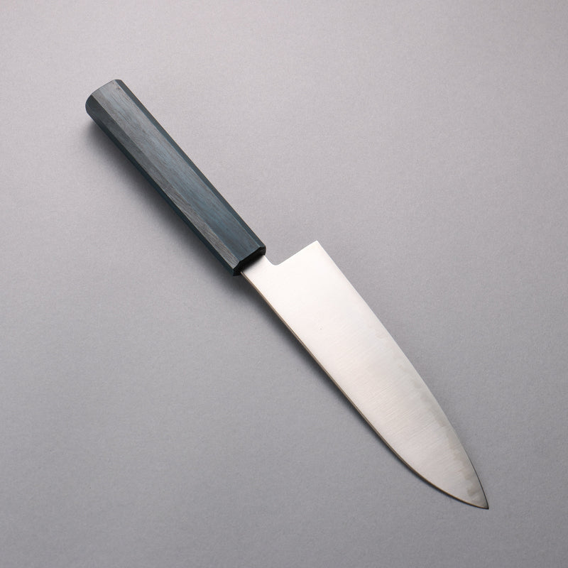 Seisuke Super Bleu Migaki Polish Terminé Santoku 180mm Laqué bleu Manipuler - japanny-FR