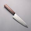 Seisuke Super Bleu Migaki Polish Terminé Santoku 180mm Bois Brûlé Laqué Manipuler - japanny-FR