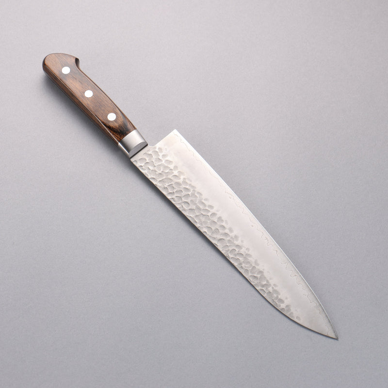 Seisuke AUSB Martelé Gyuto  210mm Bois de Pakka marron Manipuler - japanny-FR