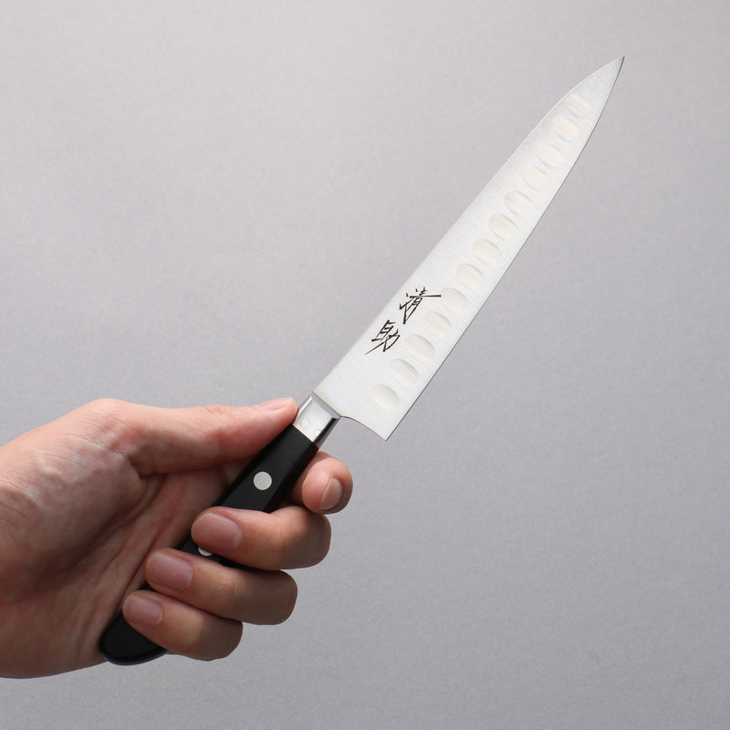 Seisuke Acier suédois Le saumon de petite taille  150mm Bois de pakka noir Manipuler - japanny-FR