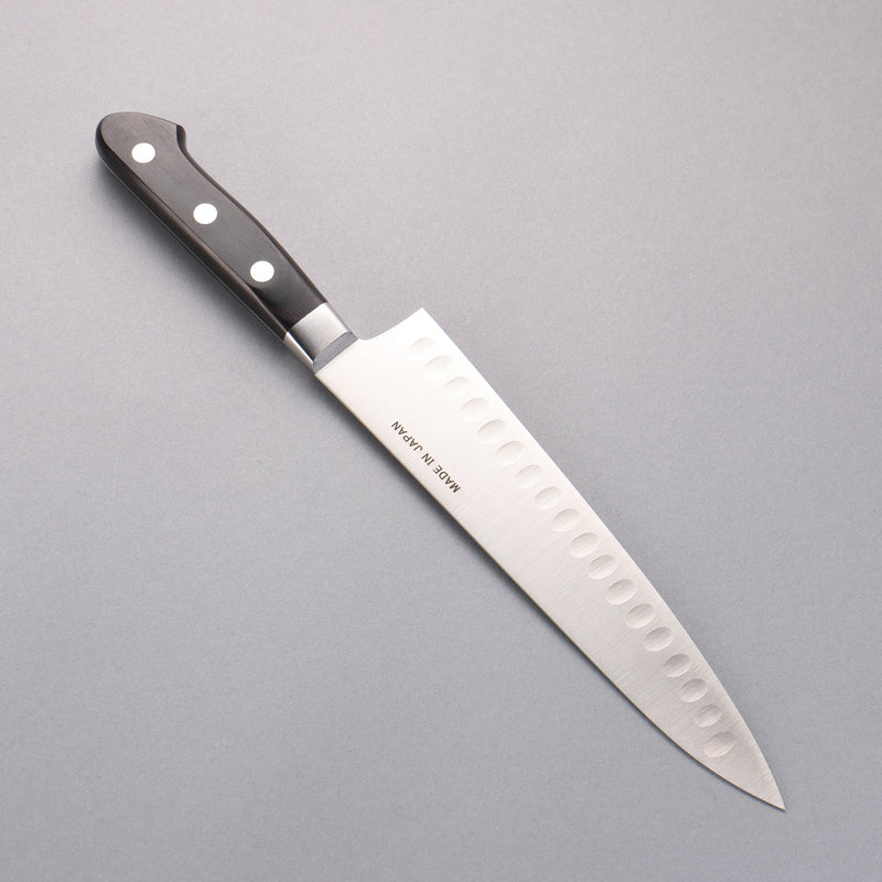 Seisuke Acier suédois Gyuto Saumon  210mm Bois de pakka noir Manipuler - japanny-FR