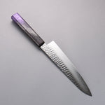 Sakai Takayuki Rinnou VG10 33-Couches Damas Gyuto Couteau Japonais 210mm Poignée laquée violet Manipuler - japanny-FR