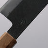 Hozantomoe Acier Blanc No.2 Finition noire Santoku 165mm Manipuler Olivier et Résine noir - japanny-FR