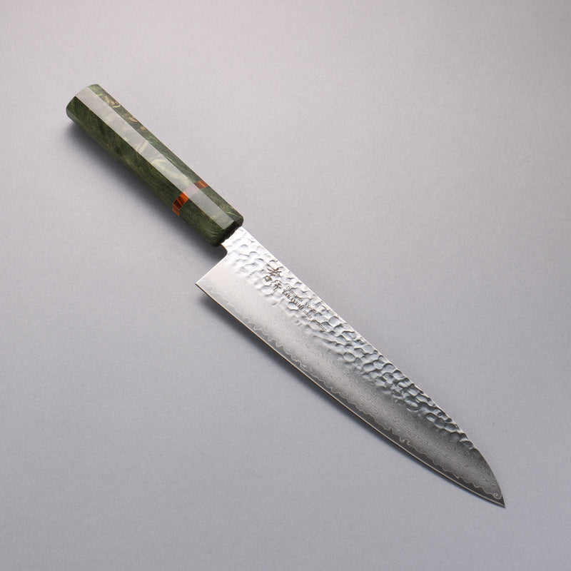 Sakai Takayuki VG10 33 Couche de Damas Gyuto Couteau Japonais 240mm Bois stabilisé Manipuler - japanny-FR