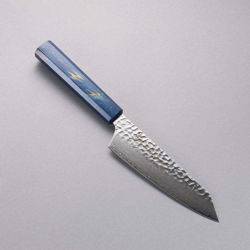 Sakai Takayuki VG10 33 Couche de Damas Kengata Santoku  160mm Chêne vivant laqué(Saiseki) Manipuler - japanny-FR