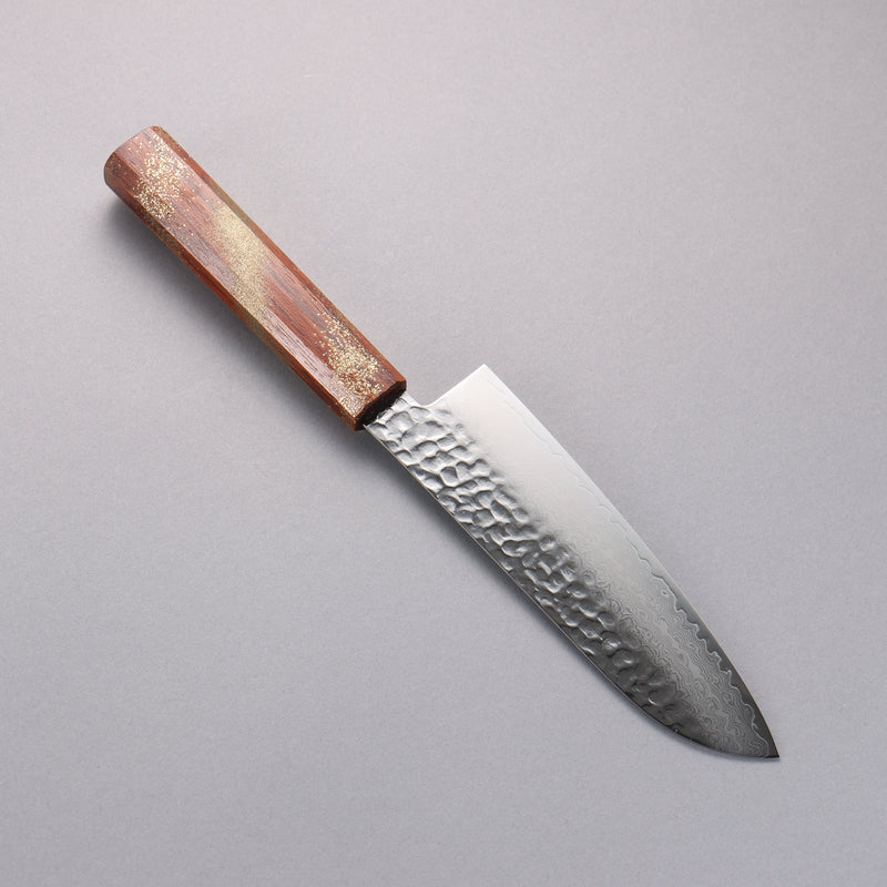 Sakai Takayuki VG10 33 Couche de Damas Santoku  170mm Chêne vivant laqué(Seiren) Manipuler - japanny-FR