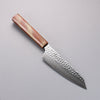 Sakai Takayuki VG10 33 Couche de Damas Kengata Santoku  160mm Chêne vivant laqué(Seiren) Manipuler - japanny-FR