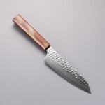 Sakai Takayuki VG10 33 Couche de Damas Kengata Santoku  160mm Chêne vivant laqué(Seiren) Manipuler - japanny-FR