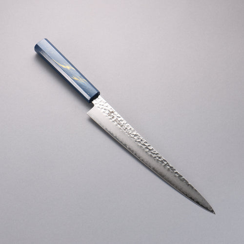 Sakai Takayuki VG10 33 Couche de Damas Sujihiki  240mm Chêne vivant laqué(Saiseki) Manipuler - japanny-FR