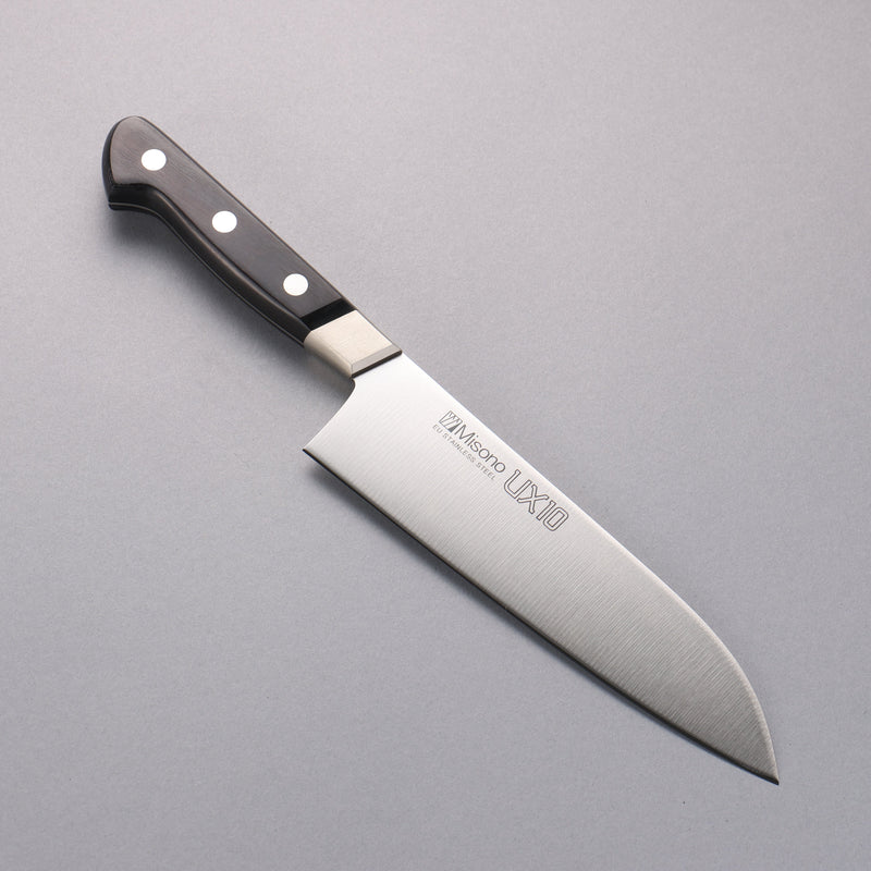 Misono UX10 Acier Inoxydable Santoku  180mm - japanny-FR