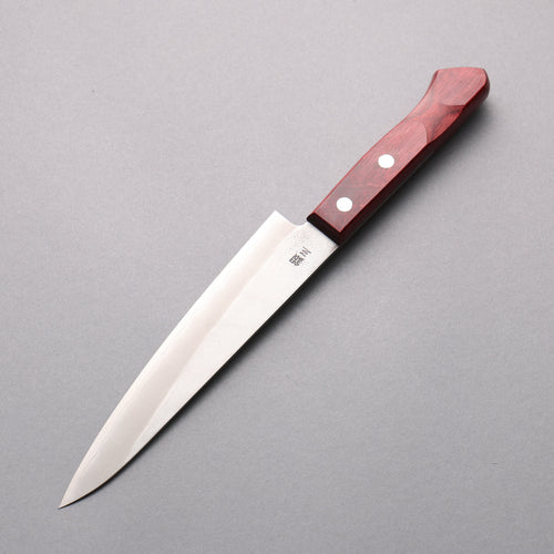 Nao Yamamoto Acier argenté NO.3 Nashiji Petite-utilité 160mm Manipuler Bois de pakka rouge - japanny-FR