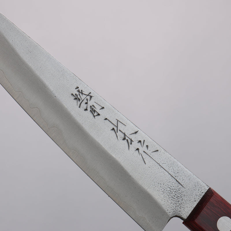 Nao Yamamoto Acier argenté NO.3 Nashiji Petite-utilité 160mm Manipuler Bois de pakka rouge - japanny-FR