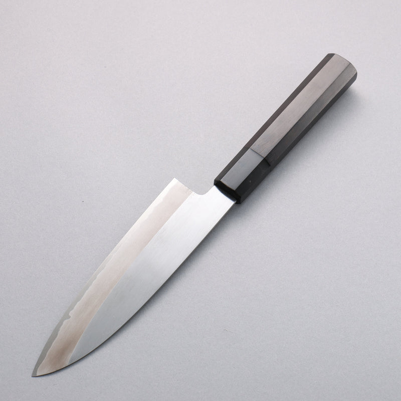 Minamoto Akitada Acier Bleu No.2 Kasumitogi Santoku 180mm Manipuler Bois d'ébène - japanny-FR