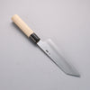 Kikuzuki Acier Blanc No.2 Kasumitogi Kiritsuke Santoku  180mm Magnolia Manipuler - japanny-FR