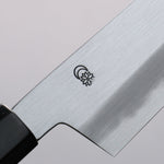 Kikuzuki Acier Blanc No.2 Kasumitogi Kiritsuke Santoku  180mm Magnolia Manipuler - japanny-FR