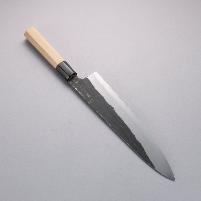 Kikuzuki Acier Blanc No.2 Finition noire Gyuto  270mm Magnolia Manipuler - japanny-FR