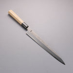 Kikuzuki Acier Blanc No.2 Nashiji Yanagiba  240mm Magnolia Manipuler - japanny-FR