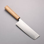 Seisuke Acier argenté NO.3 Migaki Terminé Nakiri 165mm Manipuler Chêne blanc - japanny-FR