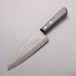 Nao Yamamoto VG10 Damas noir Santoku 170mm Manipuler Bois de pakka noir - japanny-FR