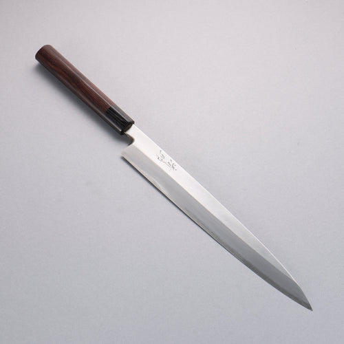 Seisuke Acier Blanc Kasumitogi Yanagiba  270mm Bois de rose Manipuler - japanny-FR