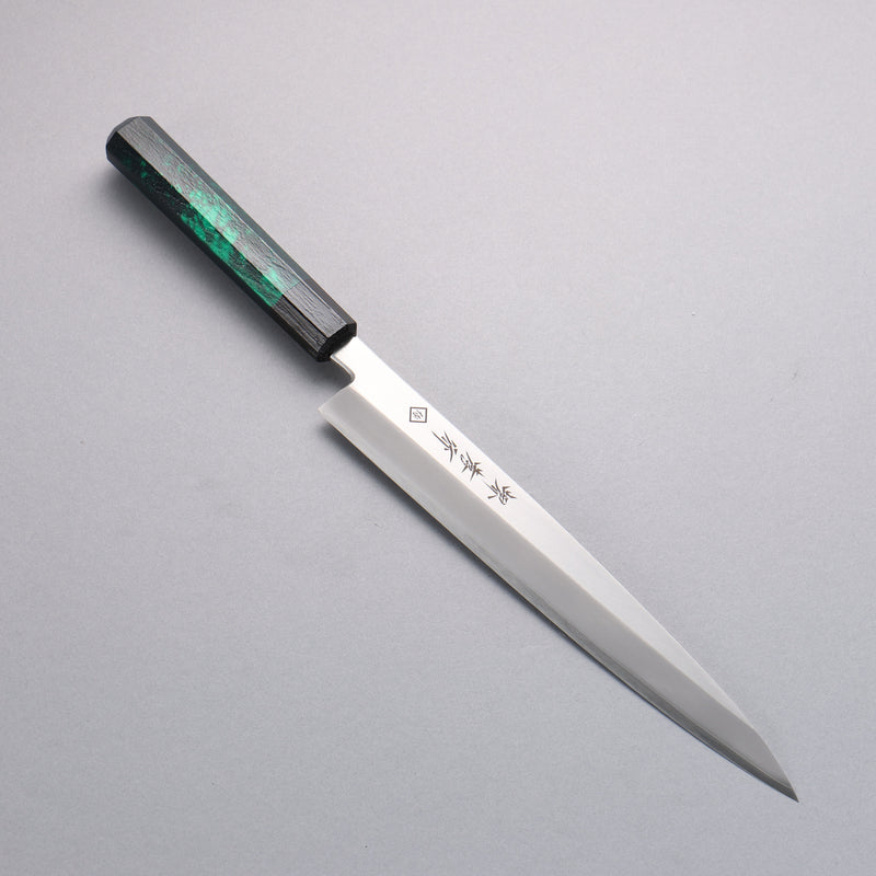 Sakai Takayuki Yanagiba Knife World Sushi Skills Institute Special Edition Green - japanny-FR