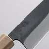 Seisuke Acier Bleu No.2 Finition noire Santoku 170mm Manipuler bois de coeur violet (férule: Chêne) - japanny-FR