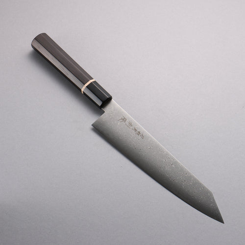 Toshitaka Seisuke VG10 65 Couche de Damas Kirituke Gyuto 210mm Manipuler Ébène (Bague Erable et virole Corne de buffle d'eau) - japanny-FR