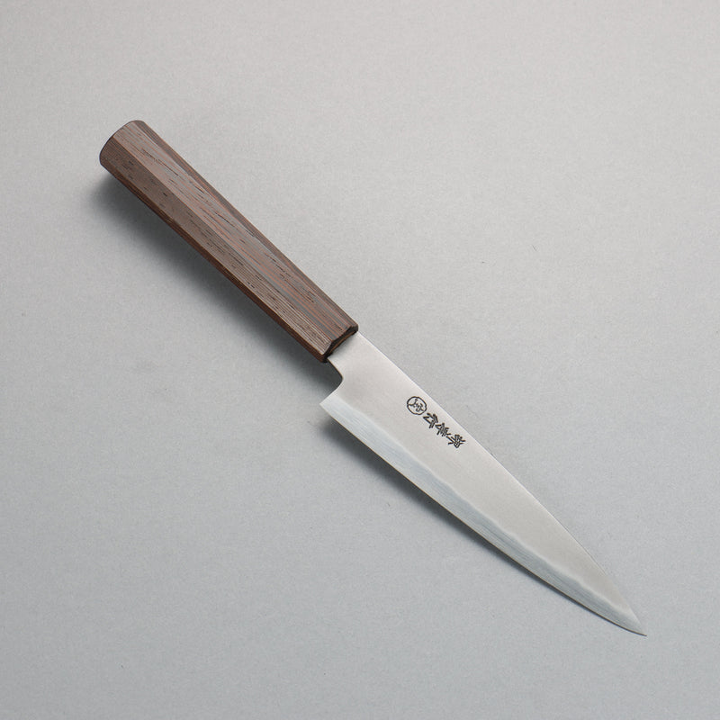 Sakai Takayuki Sanpou Acier Blanc No.2 mat Petite-utilité 150mm Wenge Manipuler - japanny-FR