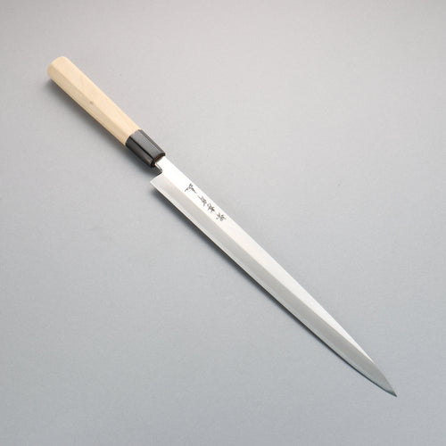 Sakai Takayuki Série Chef Acier argenté NO.3 Fuguhiki  300mm Magnolia Manipuler - japanny-FR