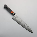 Shigeki Tanaka VG10 17-Couches Damas Gyuto 210mm Manipuler Bois de pakka noir - japanny-FR