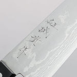 Shigeki Tanaka VG10 17-Couches Damas Gyuto 210mm Manipuler Bois de pakka noir - japanny-FR