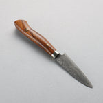 Shigeki Tanaka (Pas de gravure) SG2 Damas couteau d'office 95mm Manipuler Ironwood - japanny-FR