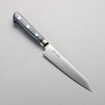 Seisuke Seiten Molybdene Kiritsuke Petty,Utilité 145mm Manipuler bleu marine de pakka noir - japanny-FR